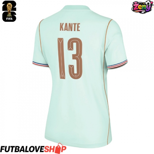 Dres Francúzsko Kante #13 Preč pre Ženy MS 2026 Krátky Rukáv